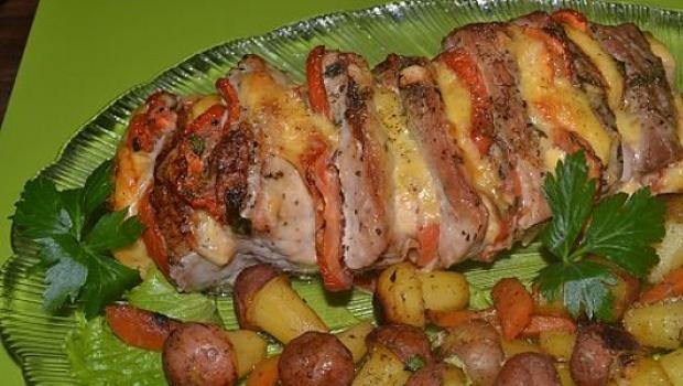 Мясо по-французски с картофелем в духовке в фольге рецепт с фото из свинины